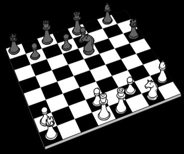 Op een schaakbord worden de velden met een code aangegeven.