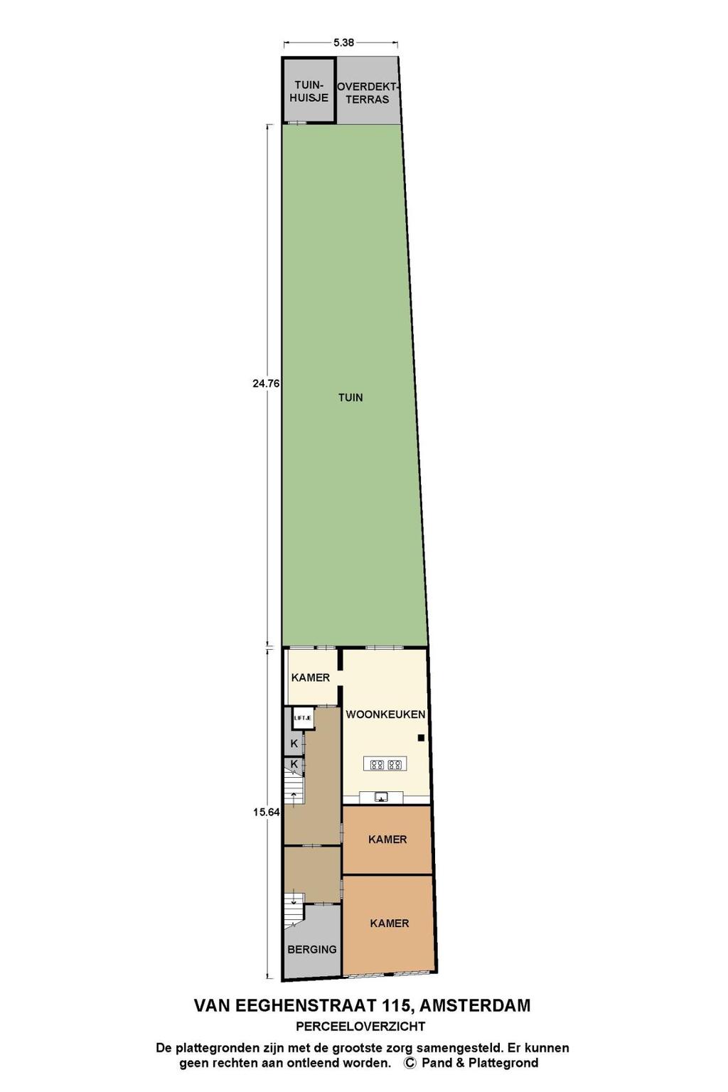 De plattegrond van het