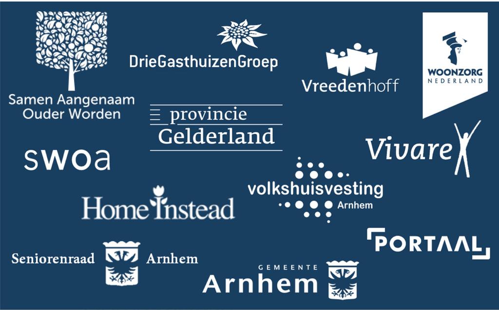 DEZE FOLDER IS EEN SAMENWERKING TUSSEN: 11 Hebt u nog vragen? Neem dan gerust contact op met één van de deelnemende partners: DrieGasthuizenGroep 026 354 94 15 www.driegasthuizengroep.