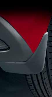 Mazda2-logo 4-delige set, zwart velours (materiaal) met rode stiksels en middellijn,