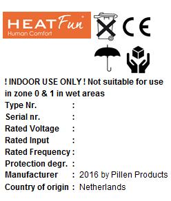 NL Gebruikershandleiding 1. Inleiding Dit is de algemene gebruiksaanwijzing voor HeatFun warmtepanelen van Pillen Products bv.