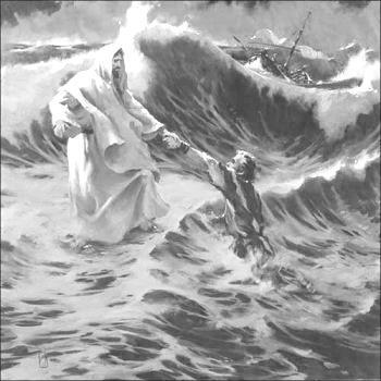 Jezus had al eerder een storm op zee gestild (Mat.8) maar je (klein)geloof moet steeds weer gevoed en gericht worden op Hem. In de stormen van het leven moet je dat leren. Jezus gaat vooruit (Mar.