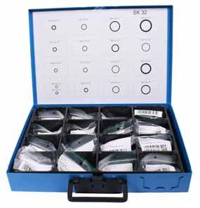 Assortimentsdoos afdichtingsringen Assortimentsdoos O-ringen maten afdichtingsringen (aluminium, messing en O-ringen) Assortiment compleet 1 x 28.070.082.