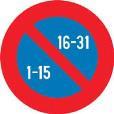 18 Verkeersborden E1, E3, E5, E7 en van type E9 betreffende het stilstaan en parkeren niet in acht nemen.