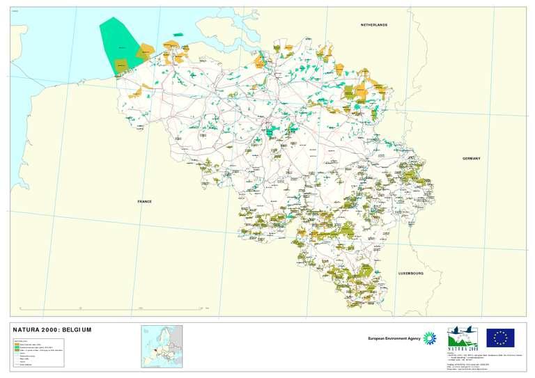 Natura 2000 in Vlaanderen = opp Habitatrichtlijngebieden: 105.