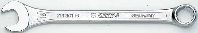 JAAR Ringsteeksleutel Amerikaanse inchmaten A DIN 33/ISO 338/7738 POWERDRIV Chroom-vanadium. Verchroomd, bekken en ringen gepolijst. Sterke bekken voor zware belastingen.
