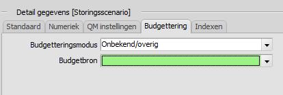 15.13.3 Tabblad QM instellingen In het tabblad QM instellingen worden de kwantitatieve analyses met betrekking tot onderhoud ingesteld.