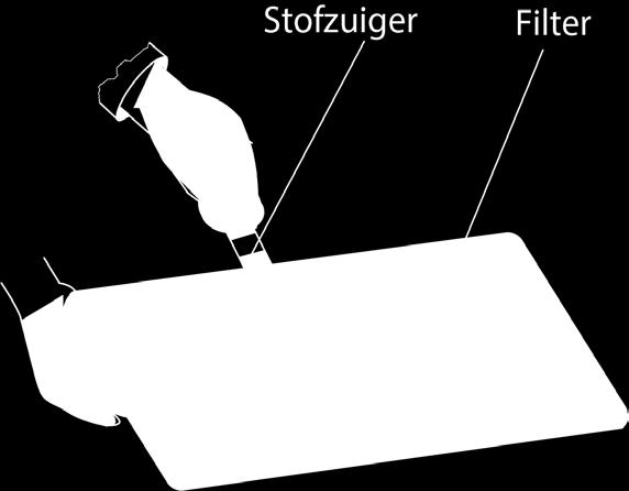 verwijderen. Laat het luchtfilter na het reinigen opdrogen. LET OP!