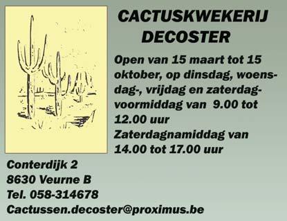 succulenten. Deze avond bgint om 20.00 uur en vindt plaats bij Cepu Constructions bv, Mandenmaker 30, 5253 RC in Nieuwkuijk.