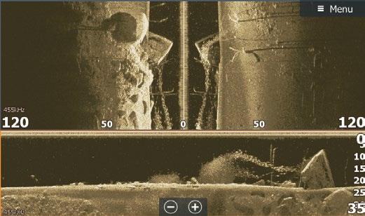 StructureScan HD Uitgerust met de beste fishfindertechnologieën van nu, waaronder SideScan en DownScan Imaging,
