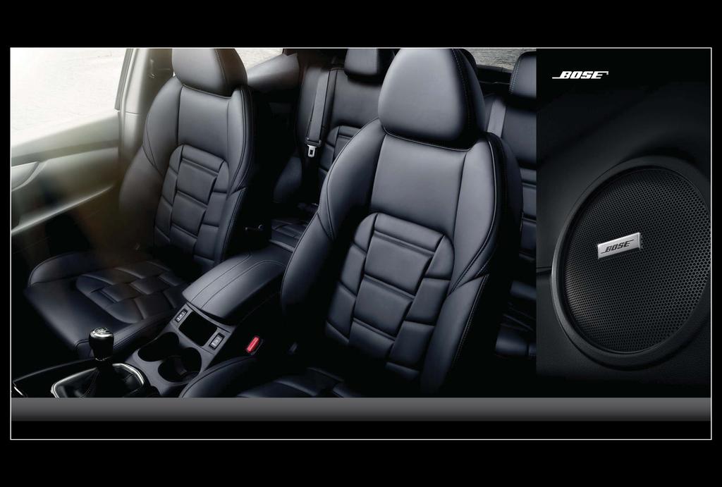 NIEUW BOSE AUDIOSYSTEEM. Laat u in vervoering brengen door het schitterende geluid van het Bose premium audiosysteem: een indrukwekkende geluidservaring zowel voor- als achterin de auto.
