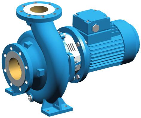 In many applications the pump drive is controlled by a frequency converter to obtain variable motor speed.