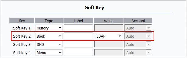 Configuration tiptel 32xx series with firmware 5.191 or higher: Login on the web interface, and goto PhoneBook->LDAP: Enter the values as mentiod above, or use your own one.