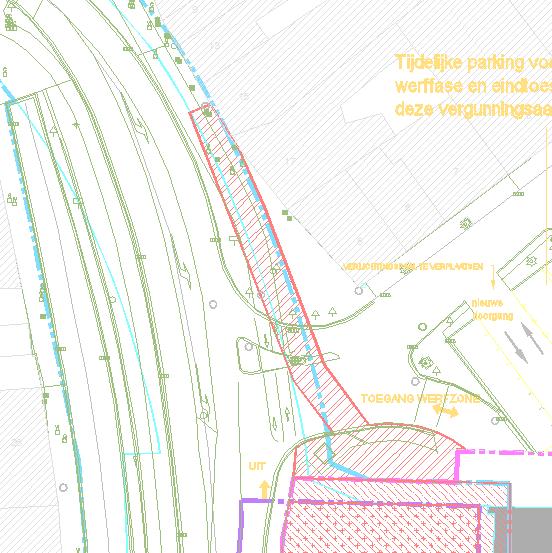 Document: MinderHinder plan en fasering Kortrijk Stationsomgeving versie 08/03/2016 Pagina 34 van 54 Figuur 15: Inname fase 10.