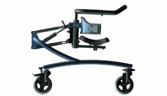 Dorsale loophulp Caddy De loophulp Caddy is ontwikkeld voor personen waarbij het (nog) niet lukt om goed in een standaard posterior rollator te lopen.