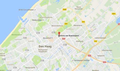 De locatie in kaart gebracht Anna van Buerenplein 712 (0m) m2: 1300 Campus Universiteit Leiden (0m) # studenten: 3000 # studio s: 400 # 960