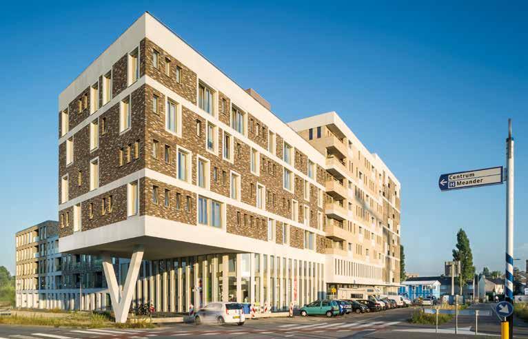 Hogekwartier veld 1 90 nieuwbouw woningen, bestaande uit 28 sociale huurappartementen, 14 sociale huur 7 bedrijfsruimten, 129 parkeerplaatsen ondergronds en een hostel voor het Leger des Heils.