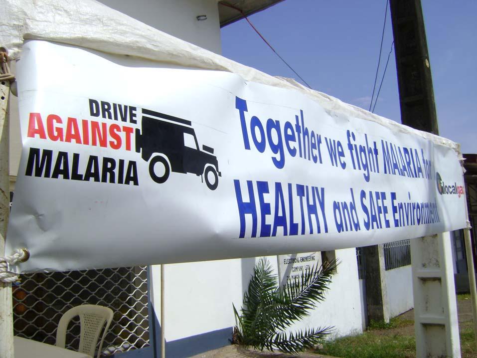 Plannen Opzetten van een goed functionerende HC voor malaria geïnfecteerden t.b.v. het hele gebied. Malaria educatie programma voor de - enige - lokale school.