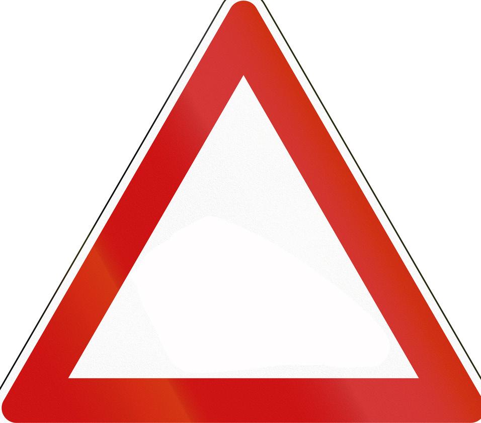 Er zijn waarschuwingsborden om bestuurders van auto s op te laten letten.