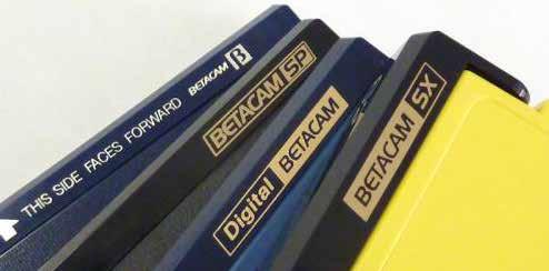 11.2. FOUTE VRIENDEN Foute vrienden van de Betacam SX De overige Betacam cassettes (SP, Oxide en Digital) zijn