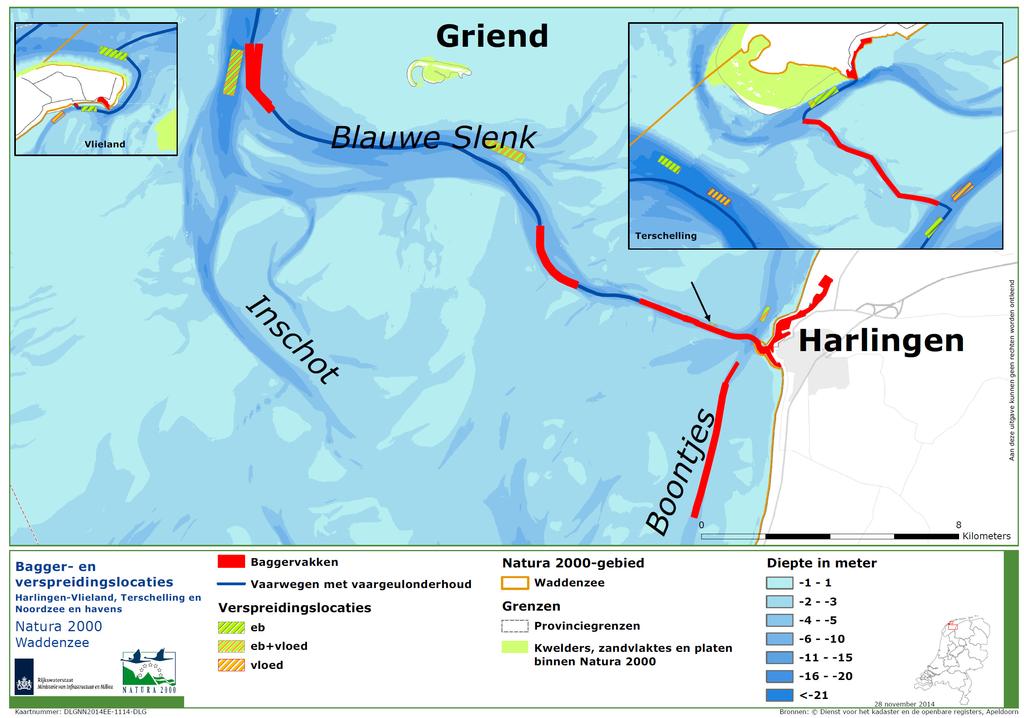Natura 2000-beheerplan Waddenzee Kaart B3.2a.