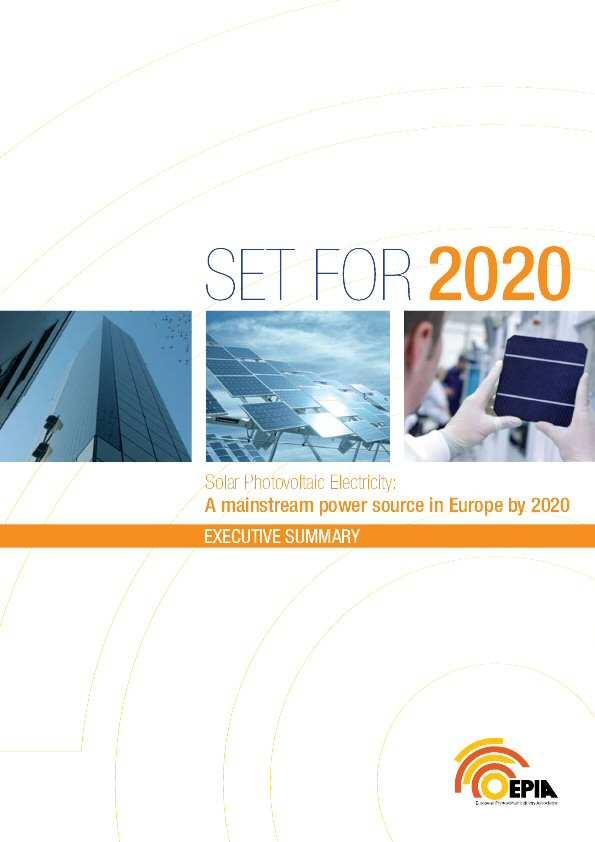 Solar Europe Initiative / SET for 2020 (ontwikkeld in het kader van het EU Strategic Energy