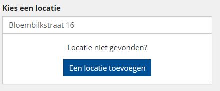 Over je locatie: De locatie van je activiteit moet in de Uitdatabank geregistreerd zijn. Als die er al in zit, krijg je suggesties als je begint te typen.