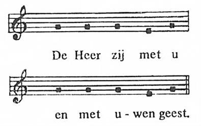 Gebedsgroet voorganger: allen: Zondagsgebed v. Laat ons bidden. Door Jezus Christus, onze Heer. a. Amen.