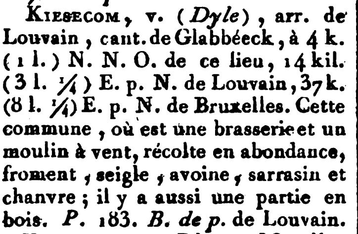 Dyle ou première partie du dictionnaire géographique et topographique» - an VII of 1798 (p 96) «Dictionnaire universel