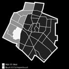 Bewoners van West zijn vaker getrouwd en minder vaak gescheiden. De buurt telt 4.545 huishoudens.