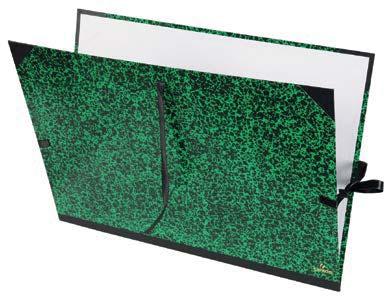 Opbergen Tekenmap Classic Groen en zwart annonay papier aan de buitenkant Zuurvrije papier aan de binnenkant biedt bescherming voor de werken