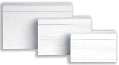 Klasmateriaal Witte systeemkaarten Uit karton van 190 g/m² Pak van 100 stuks Kleur: wit 931842 ft A6, blanco 1.