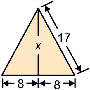 Oppervlakte driehoek is 6 5 0 De kleine driehoek heeft oppervlakte en de grote heeft oppervlakte 6 De oppervlakte van het trapezium is + = 6 8 a De vergrotingsfactor is, (vergelijk de zijden van en