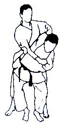 TACHI-WAZA (staande technieken) O-SOTO-GARI (Grote buitenwaartse maaiworp) TORI (hij die uitvoert) brengt UKE (hij die ondergaat) rechts achterwaarts uit evenwicht door de linkervoet naast de