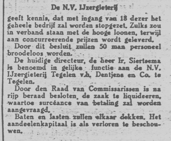 In opdracht van de Naamloze Vennootschap Geldersche Credietvereeniging gevestigd te Arnhem. Hier was een hypotheek afgesloten van vier en veertigduizend gulden.
