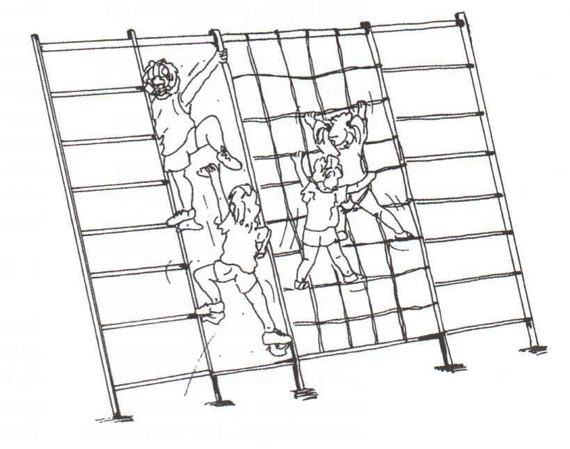 Thema 4 Klimmen en klauteren Klimmen Een wijze van verplaatsen met behulp van handen en voeten, omhoog-opzij-omlaag met als doel om omhoog-. te klimmen waarbij geen enkel steunpunt aanwezig is.
