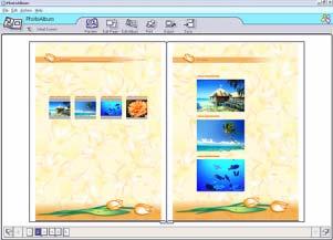 PictureGear Studio gebruike 4 Klik op Create the Album met de geselecteerde foto( s) adat u uw foto s hebt geselecteerd. Het Select Desig-vester verschijt.