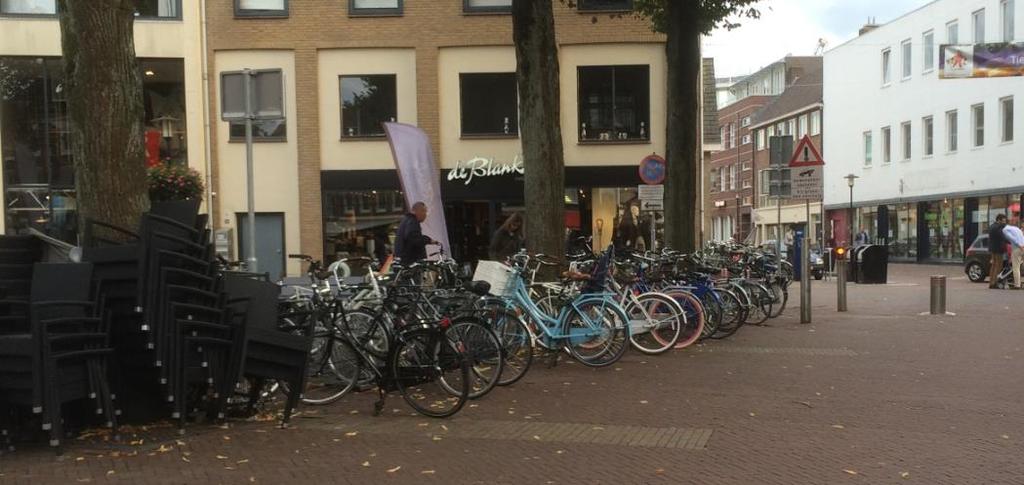 3.2 Telling fietsenrekken donderdag 3 september 19:00 uur Op de donderdagavond is het koopavond in de binnenstad van Tiel, waardoor het een piekmoment is.