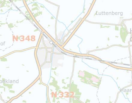Tracédeel Raalte Het tracébesluit uit 1995 gaat uit van een verdiepte ligging van de N 35 door Raalte, op de