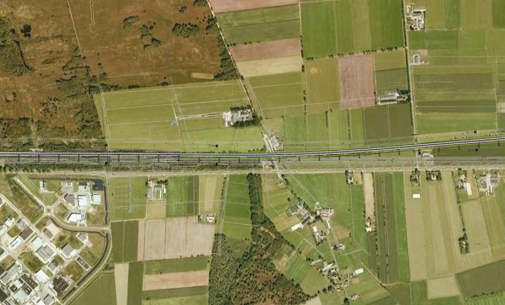 Tracédeel Nijverdal-Wierden De bundeling met de spoorlijn Zwolle-Enschede wordt bij Wierden consistent doorgetrokken.