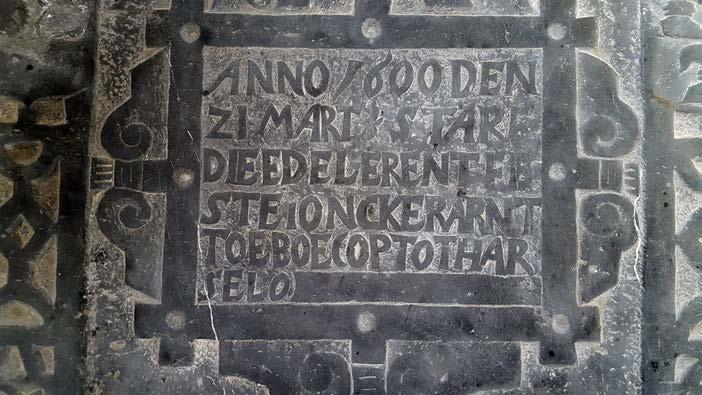 1.5 GRAFZERK IN DE OUDE KERK IN BENNEKOM Tot 1829 werden mensen vaak nog begraven in de kerk.