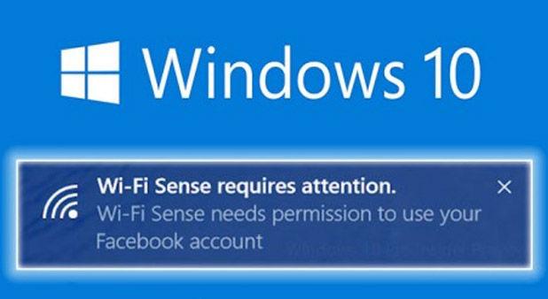 WINDOWS 10 13/06/2016 WI-FI SENSE TERUG NAAR AF In Windows 10 was er een nieuwe functie voorzien onder de naam: WiFi Sense (zie onze Nieuwsflash van 10/08/2015).