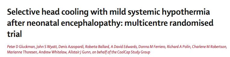 Klinische studies neuroprotectie door hypothermie in