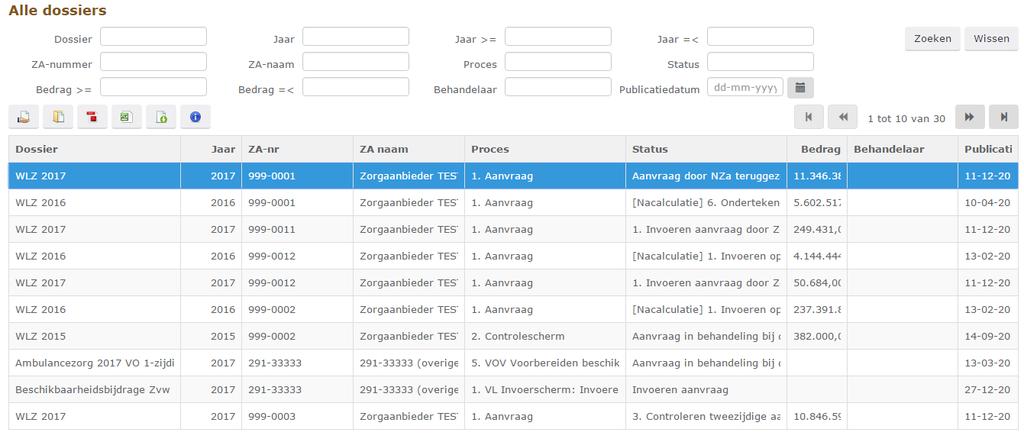 2.2.2 Documenten Onder Documenten vind u het tabblad aanvraag en beschikking 3. Aan de slag 3.1 Hoe open ik een formulier?