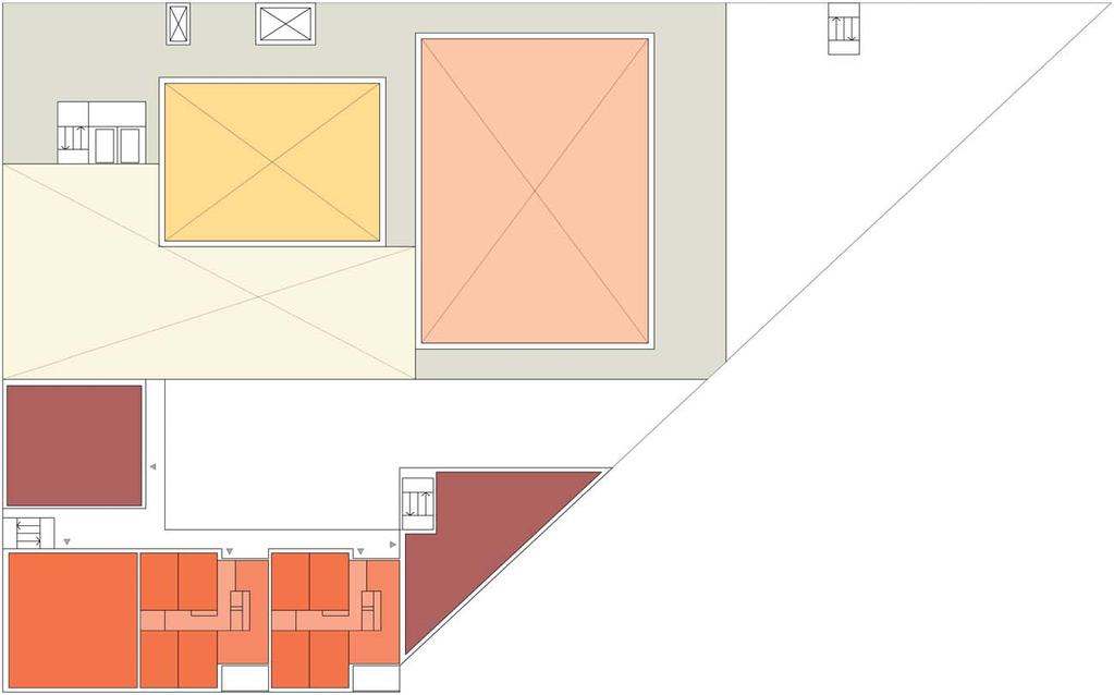 Model A Laag 3 opslag 57 m vide kleine zaal vide grote