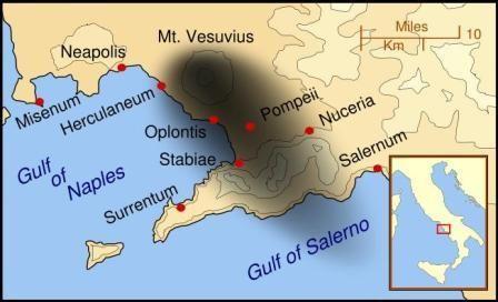 Hoofdstuk 1: Wat is Pompeï? Pompeï ligt aan de middellandse zee in de provincie Napels. Er woonden vroeger veel mensen en er was bijna geen water. Er was veel handel in wijn en olie.