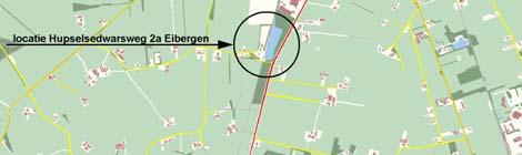 Ligging van de locatie De locatie ligt aan de Hupselsedwarsweg 2a ten zuiden van de kern van Eibergen langs de