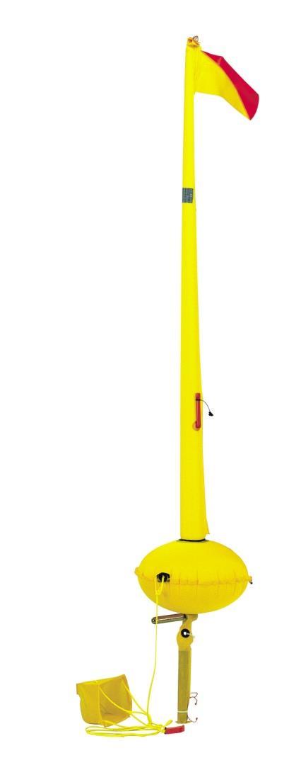 rood/gele vlag Optionele licht set apart leverbaar Opblaasbare IOR Opsporingsstaak (joon) Voldoet