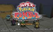 OM TE BEGINNEN Tik in het HOME-menu op het Super Pokémon Rumble-pictogram en daarna op OPENEN om het spel te beginnen. Het titelmenu wordt weergegeven.