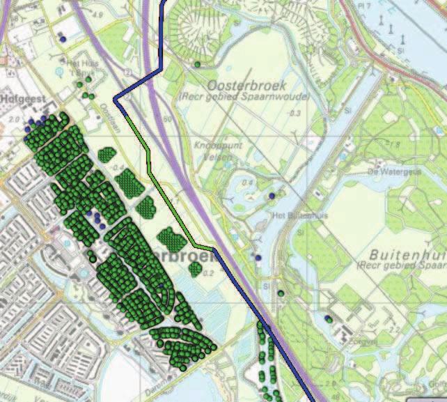 stationing van de A-803, segment 1 (paragraaf 2.2) in de toekomstige situatie.